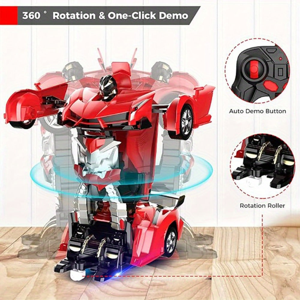 Transforming RC Car for Kids 1:18 Scale, One-Button Deformation Robot Remote Control Stunt Car — image 17