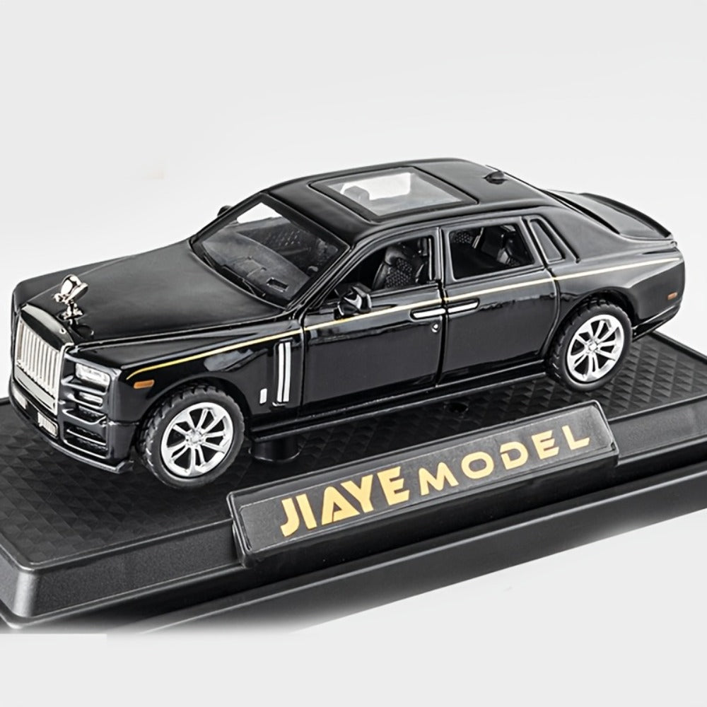 1:36 Scale Phantom Alloy Die-Cast Car Model with Openable Doors, Collectible Display Static Car Desktop Decoration — image 1