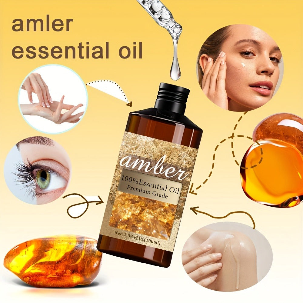 Essential Oil Amber Warm Rich Aroma in 100ml Bottle for Bath, Massage, Aromatherapy and Personal Care — image 5