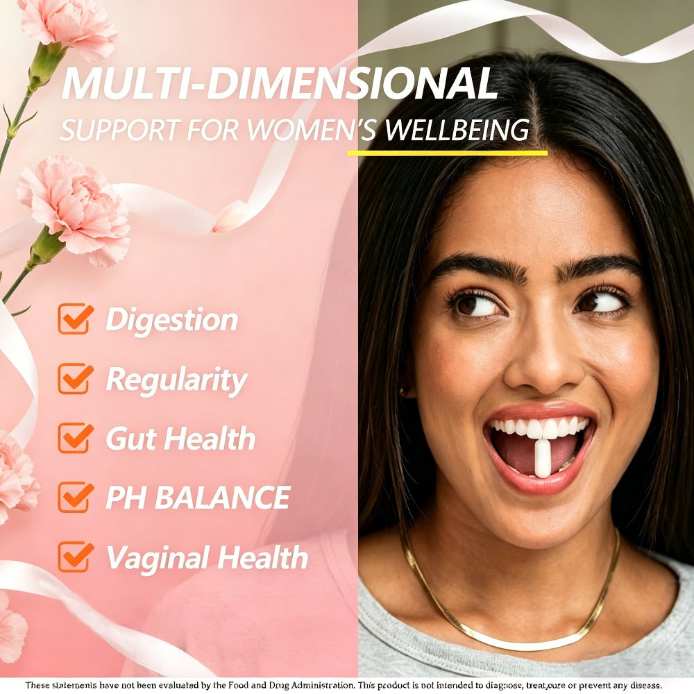 Probiotics for Women 60 Billion CFU 30 Capsules for pH Balance, Yeast Balance, Vaginal Flora & Feminine Health with Cranberry