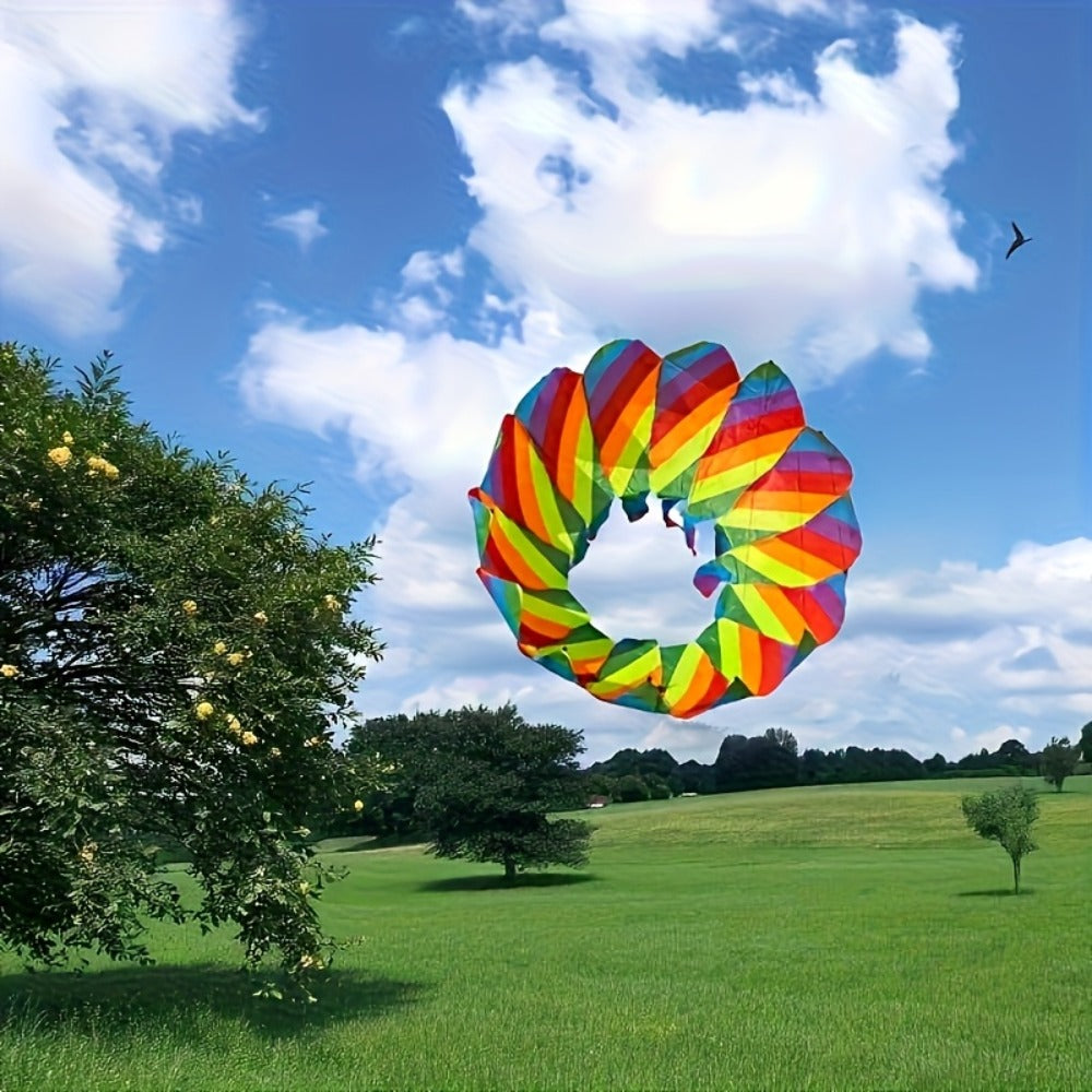 Rotating Lotus Tail Kite 3D Flower Basket Iridescent Kite for Kids Adults with the Listed Color, Size or Set Options for Ever