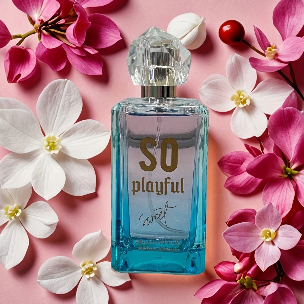 SO Playful Eau de Parfum Spray, 100 ml Bottle with White Cyclamen, Pepper and Cherry Label Notes — image 6