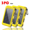 Solar Power Bank, 12800mAh Dual-USB 5V Charger with LED Flashlight and Single-Color or Three-Piece Set Options — image 3