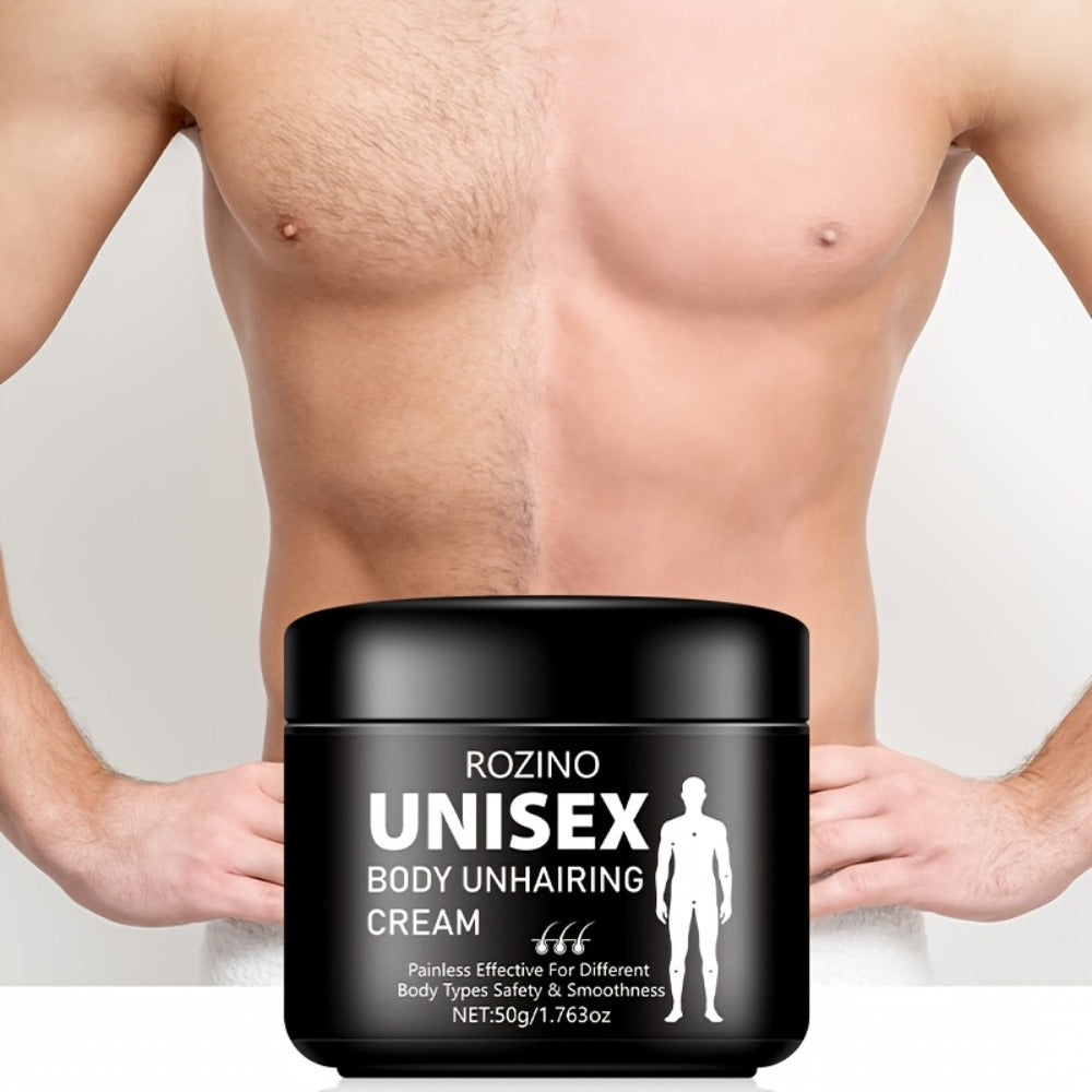 Hair Removal Cream ROZINO 50g Black Jar with Single or Two-Pack Options for External Body Grooming — image 9