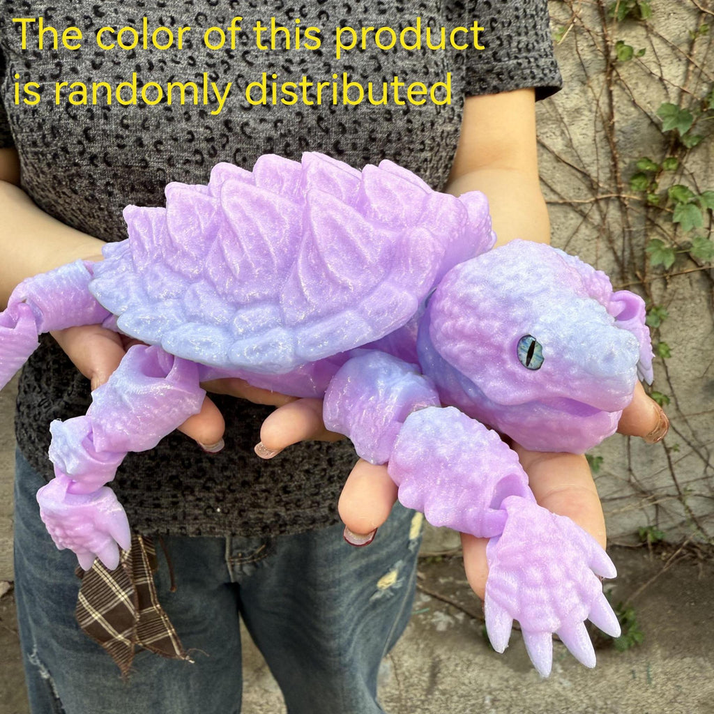 Articulated Crocodile & Turtle 3D Printed Figure, Large Flexible Movable Joints Poseable Animal Collectible — image 13