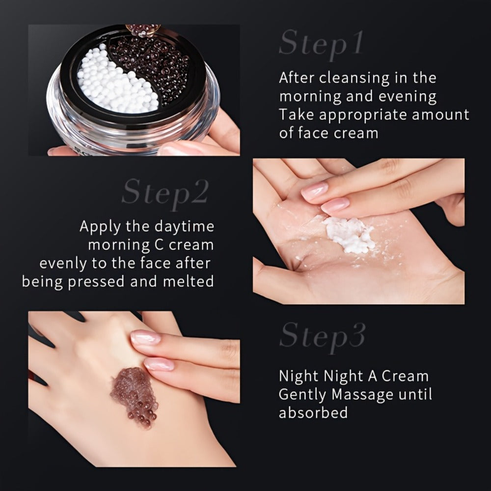 Face Cream Dual Day and Night Format with Vitamin C Morning Formula and Retinol Evening Formula — image 6