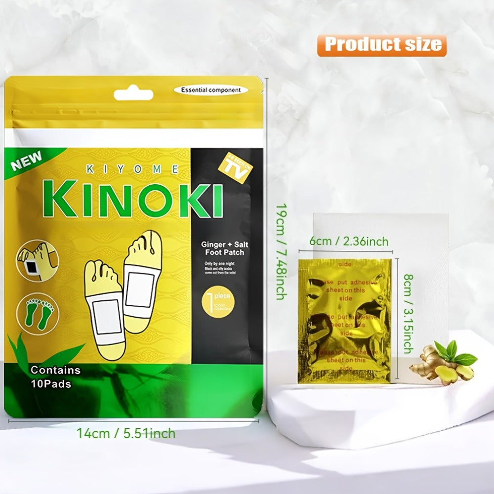 Foot Detox Pads 30 Pack Bamboo Vinegar Ginger Powder Natural Plant Ingredient Deep Cleansing Moisturizing Patches — image 22
