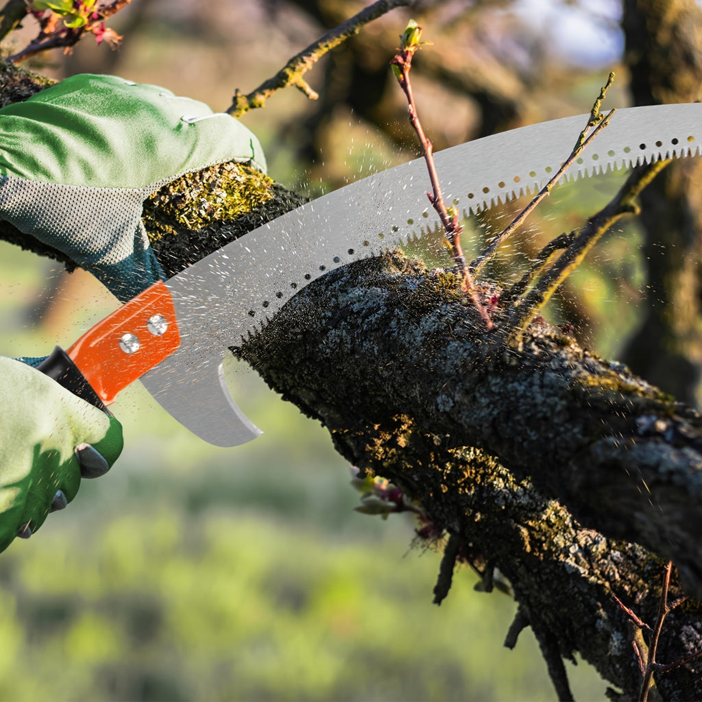 Tree Pruner Pole Saw 10ft, 14ft Extendable, Alloy Steel Blade, Manual High Reach Pruning Saw for Yard — image 2