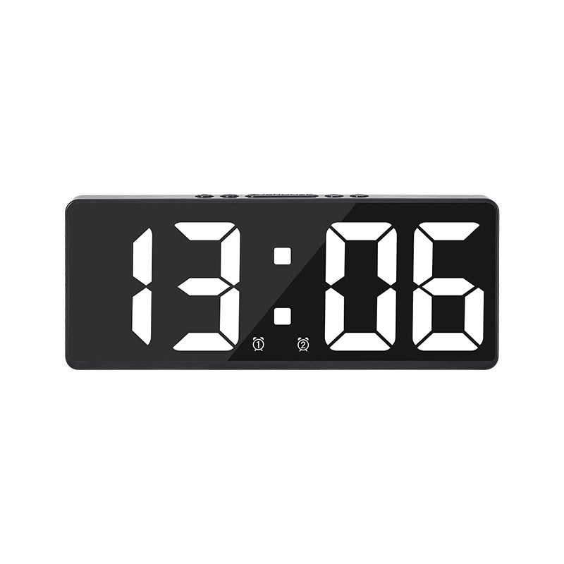 Multifunctional LED Digital Clock: Features number display, color nightlight, temp, calendar, alarm. Large size, backlit, great - V.I.P Digital Presence