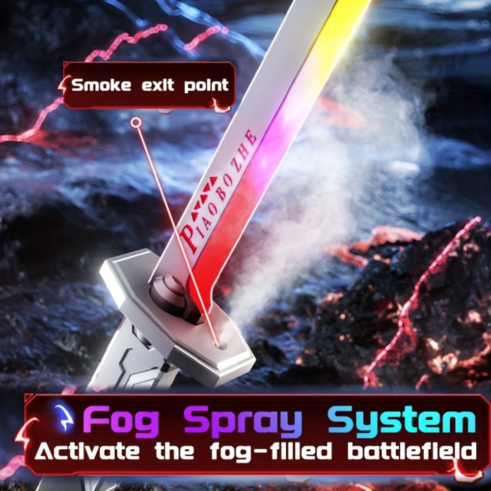 LED Katana Sword 31.5" Pro Cosplay Light Katana with Ejecting Spark, Water Mist, Multi-Color LED & Sound Effects — image 6