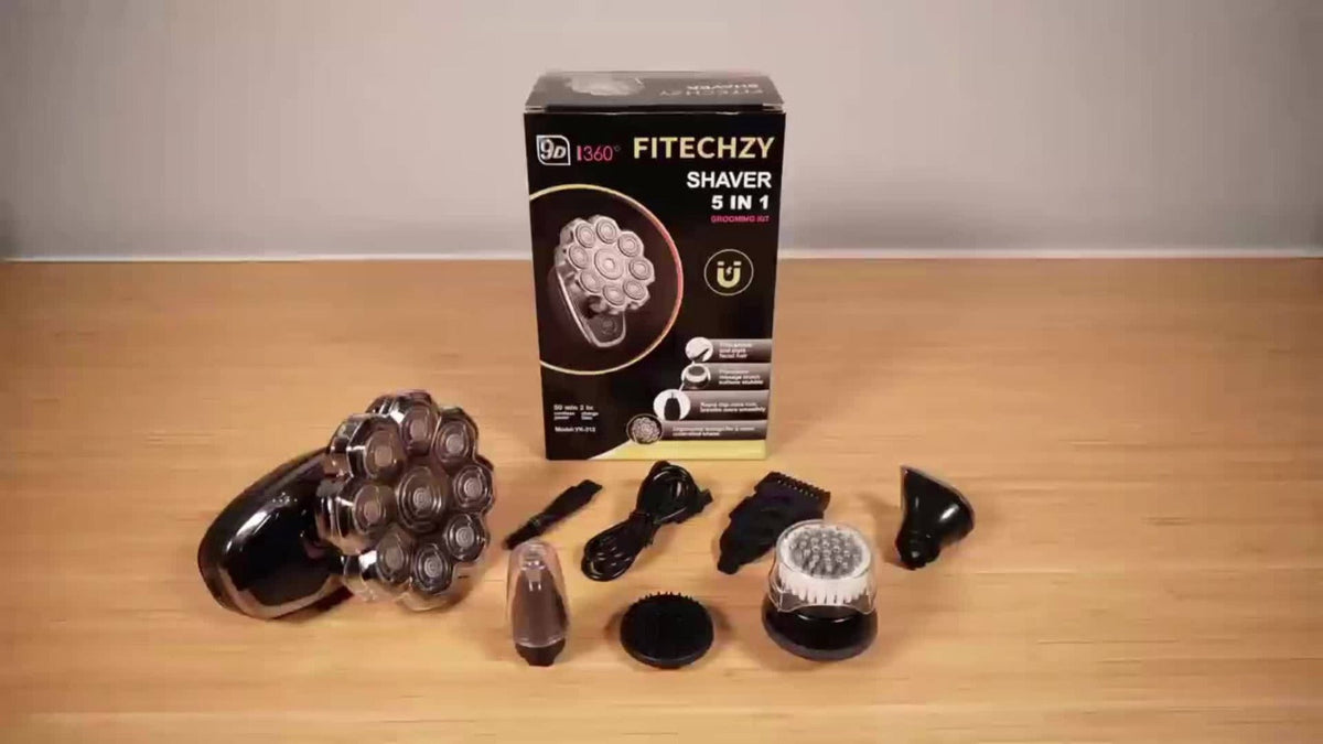 Electric Shaver 5-in-1 Bald-Head Grooming Tool with 7D or 9D Floating Heads and Magnetic Blade Options — image 13