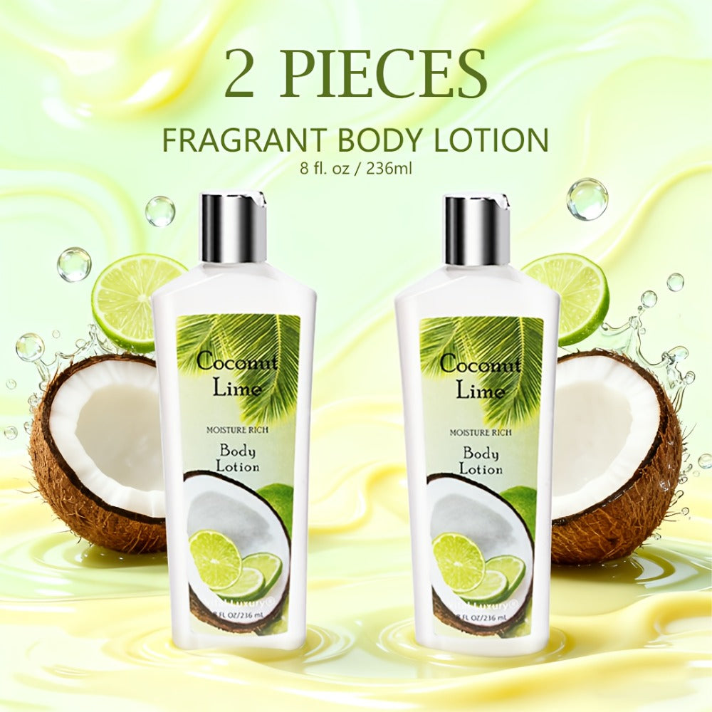 Scented Body Lotion Two-Bottle Set in Lavender, Sweet Bloom or Coconut Lime Fragrance Options — image 7