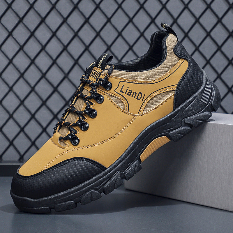 Mens Thick-Soled Outdoor Hiking Shoes