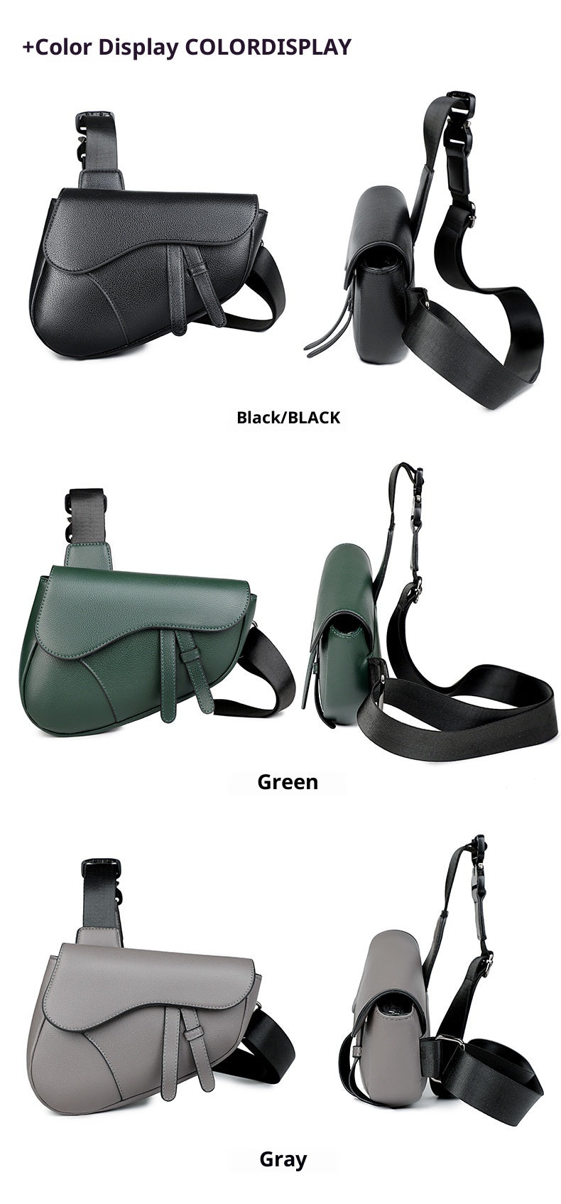 Unisex Saddle Shoulder Crossbody Chest Bag