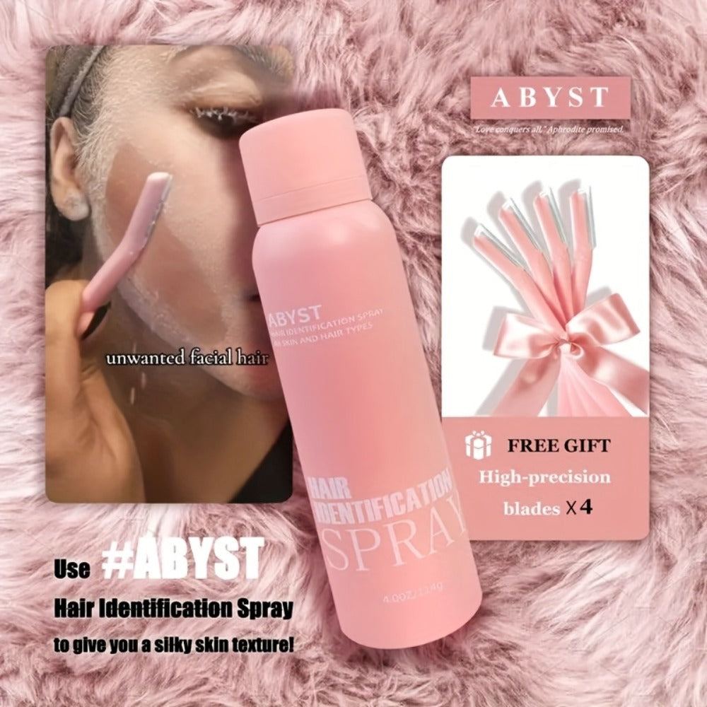 Squalane Shaving Spray for Women Alcohol-Free Moisturizing – Facial Hair Removal Peach Fuzz Pale Beige Tint Fine Mist Face & 