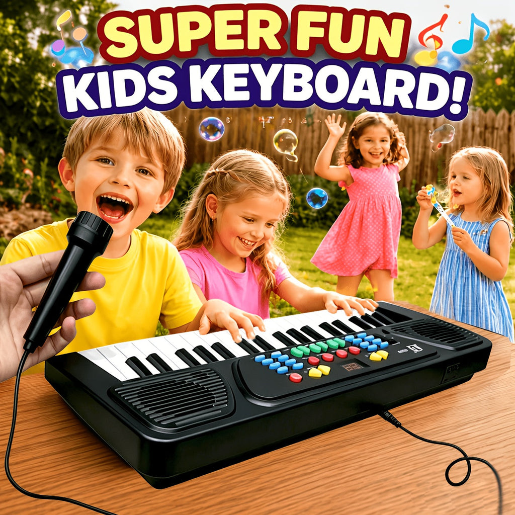 Kids Keyboard Piano 37 Keys with Microphone, Portable Electronic Piano with the Listed Color, Size or Set Options for Everyda