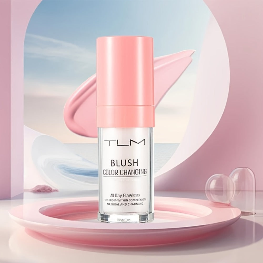 Liquid Foundation and Blush Combo Set for Women – Buildable Coverage Natural Finish Makeup Base, Easy to Apply, Suits All Ski