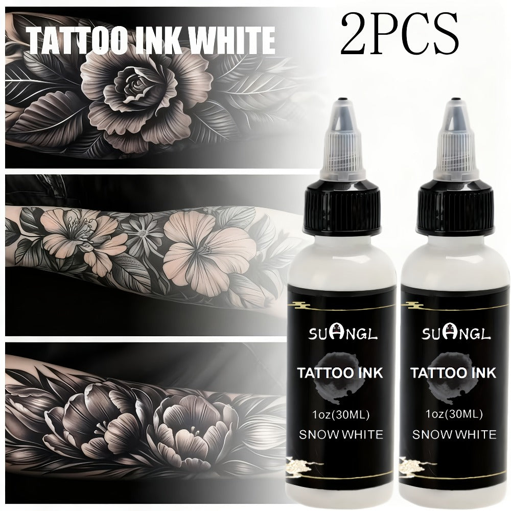 Tattoo Ink Black and White 1.01oz Bottle Options with Single, Two-Bottle and Mixed Color Sets — image 7