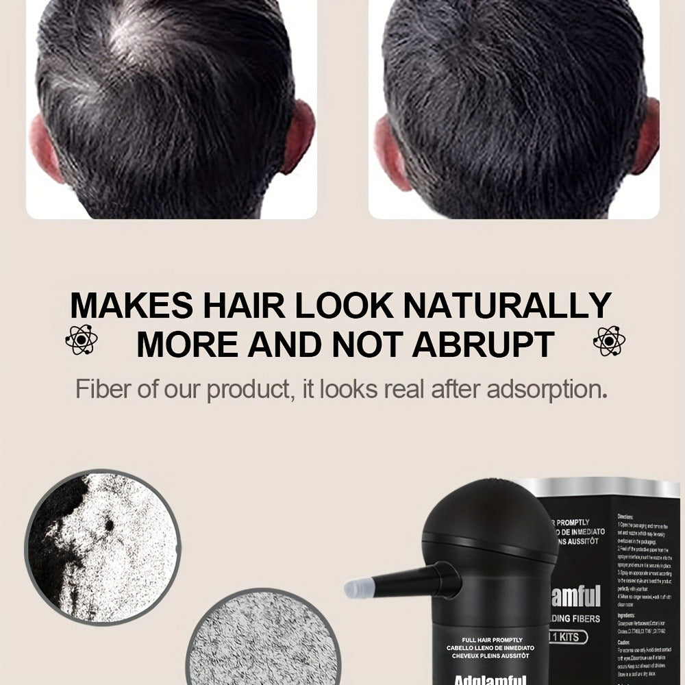 15-Gram Hair Fiber Kit with Directional Spray Applicator in Four Black and Brown Shade Options — image 21