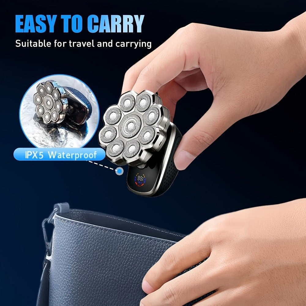 Electric Shaver 5-in-1 Bald-Head Grooming Tool with 7D or 9D Floating Heads and Magnetic Blade Options — image 11
