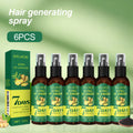 Ginger Hair Oil Spray Set 6 Bottles × 30ml – 7-Day Deep Moisturizing Frizz Control Mist for Dry, Curly & Coily Hair | Lightwe