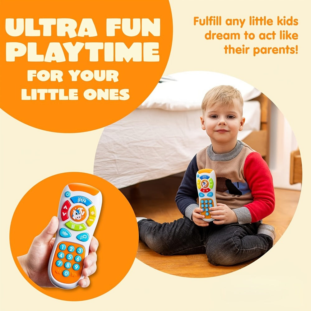 Baby Smartphone & Remote Control Toy Set with Horse, Pretend Play Phone with Music, Sound Effects & Learning Features — image