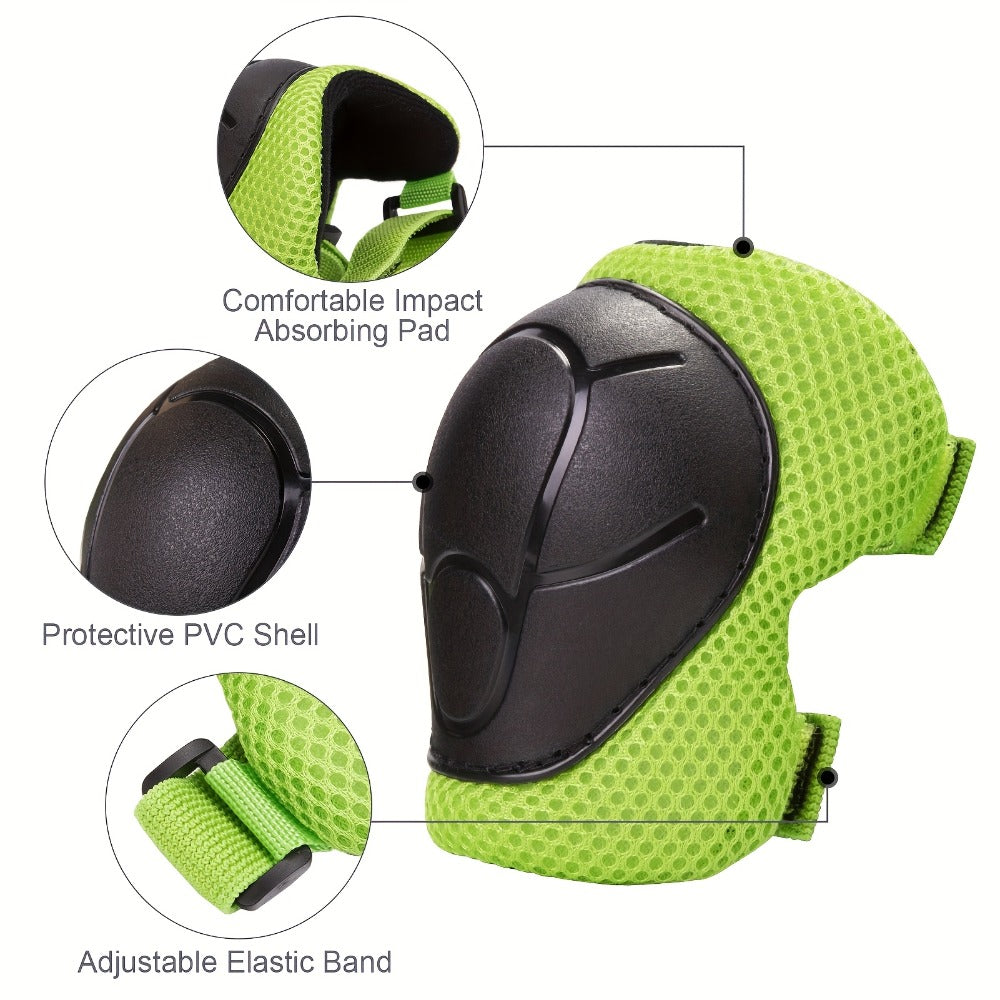 Kids Bike Helmet with Knee and Elbow Pads, Adjustable Gear Set for Ages 5-14, 350g with Ventilation — image 7