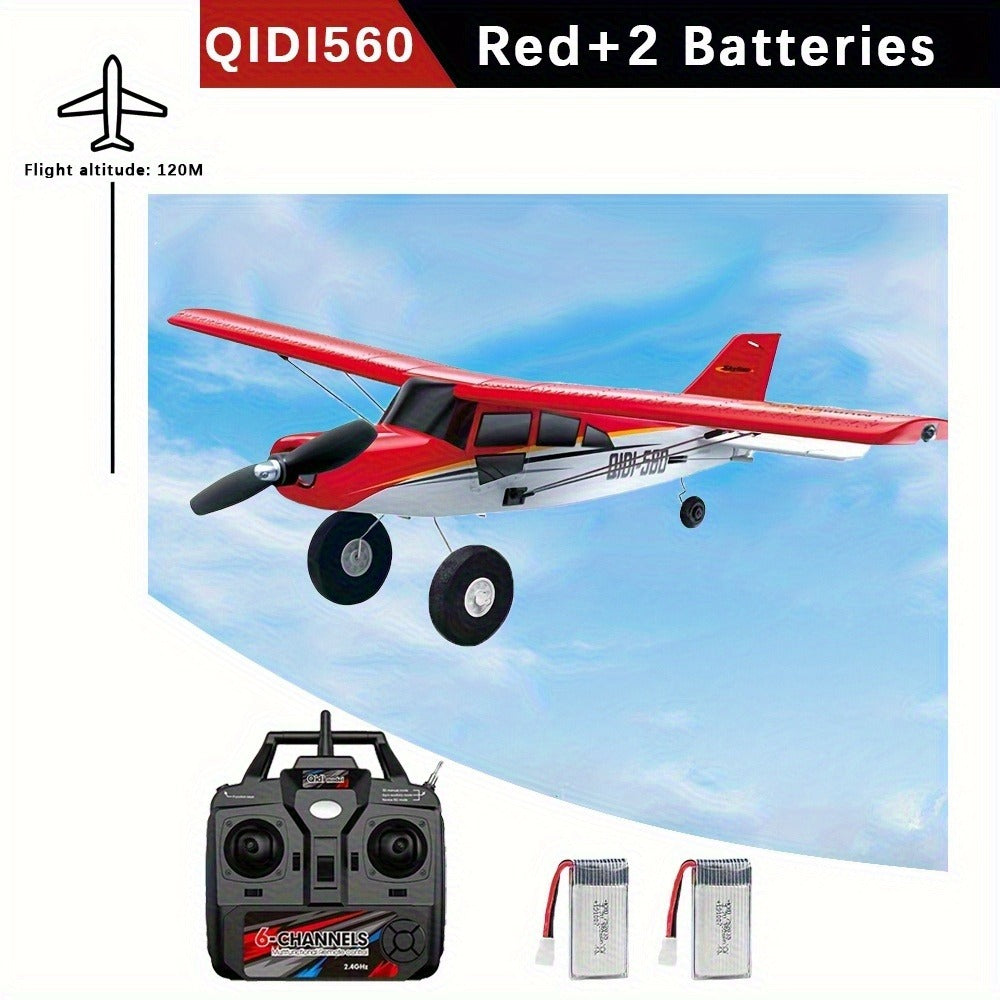 RC Airplane QIDI560 M7 Brushless Fixed Wing, 6-Channel 6-Axis Gyro Remote Control Plane with 3D Stunts — image 3