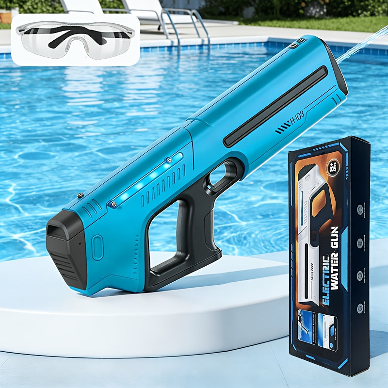 Electric Pulse-Light Water Blaster Bundle with Hard Case, Pictured Goggles and Three Color Choices — image 1