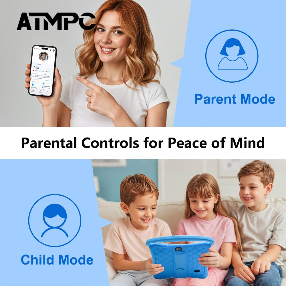 Kids Tablet 7 Inch with Android 11, 3GB RAM, 32GB Built-In Storage, Dual Cameras and Parental Controls — image 8