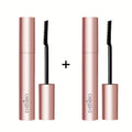 Black Mascara Two-Piece Set in Rose-Colored Tubes with Slim Precision Bristle Applicator Wands — image 10