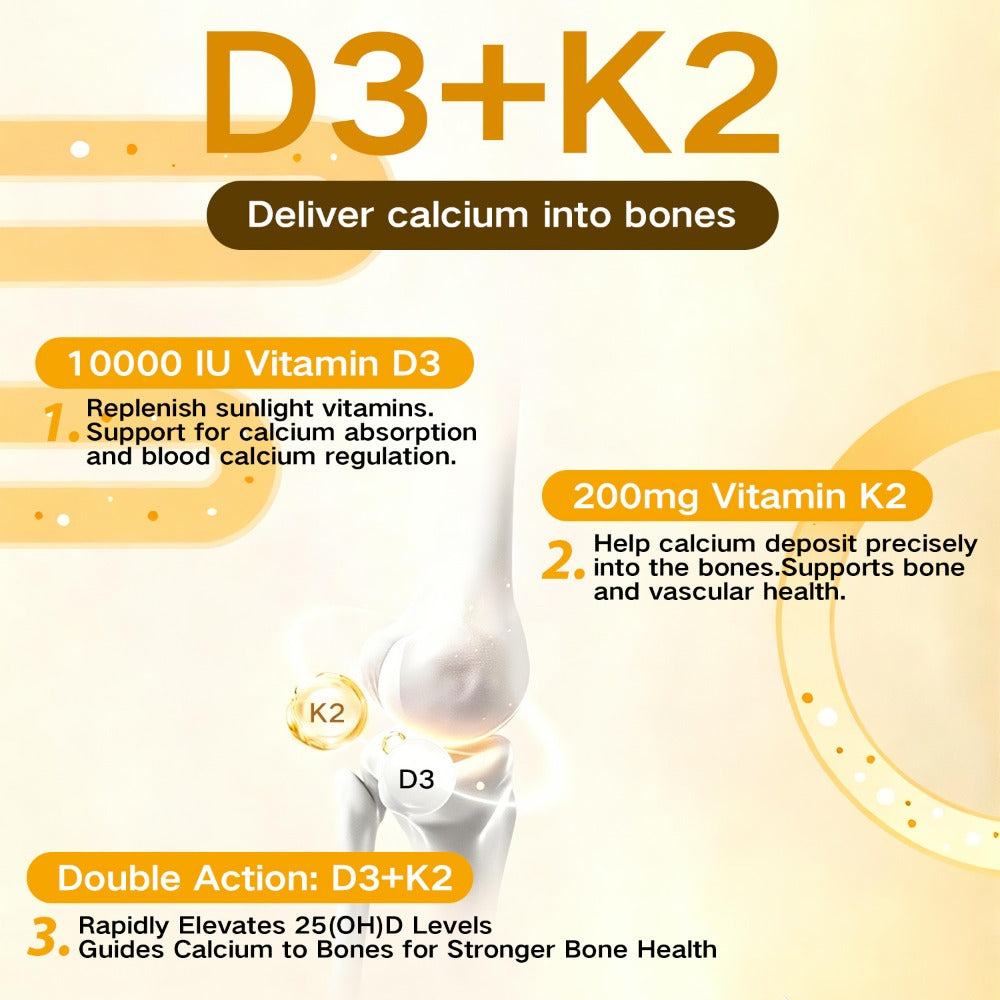 Vitamin D3 10000 IU + K2 MK-7 200mcg Softgels 90 Count with Extra Virgin Coconut Oil for Bath Time, Home Spa and Personal Car