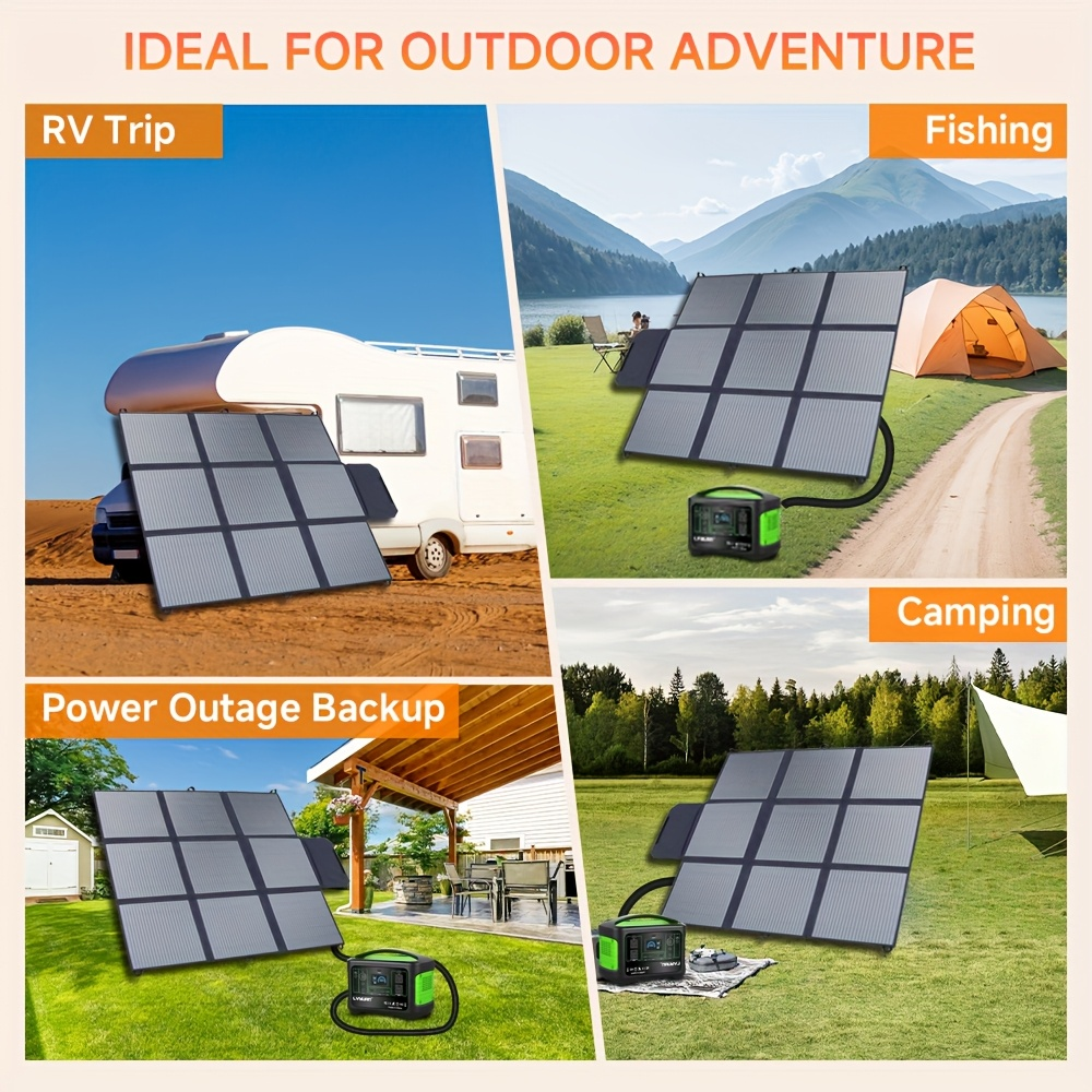 Foldable Solar Panel 120W 200W 300W 400W 22.5% High Efficiency Monocrystalline Portable Outdoor for Garden, Pathway and Patio