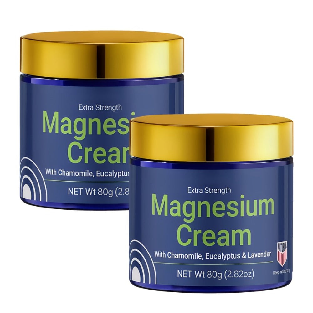 Magnesium Deep Hydration Body Lotion 2-Pack – Fast Absorbing Non-Greasy Moisturizing Cream for Dry Skin, Skin-Friendly Formul