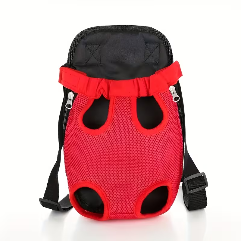 Front Chest Pet Carrier Backpack with Leg Openings, Adjustable Straps and 22 Color and Size Options — image 9