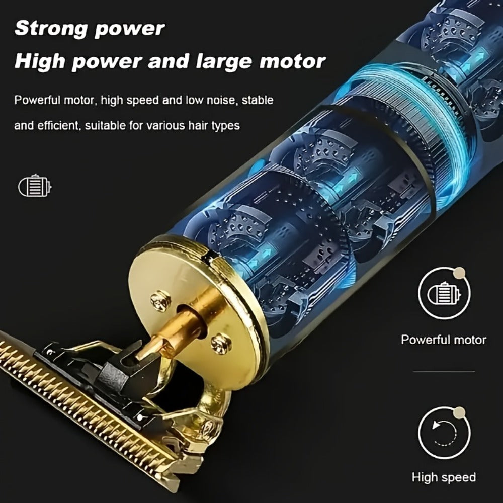 Beard Trimmer for Men USB Rechargeable Zero Contour Precision Edger Lithium Battery – Hair Clipper with Limit Comb ABS Body f