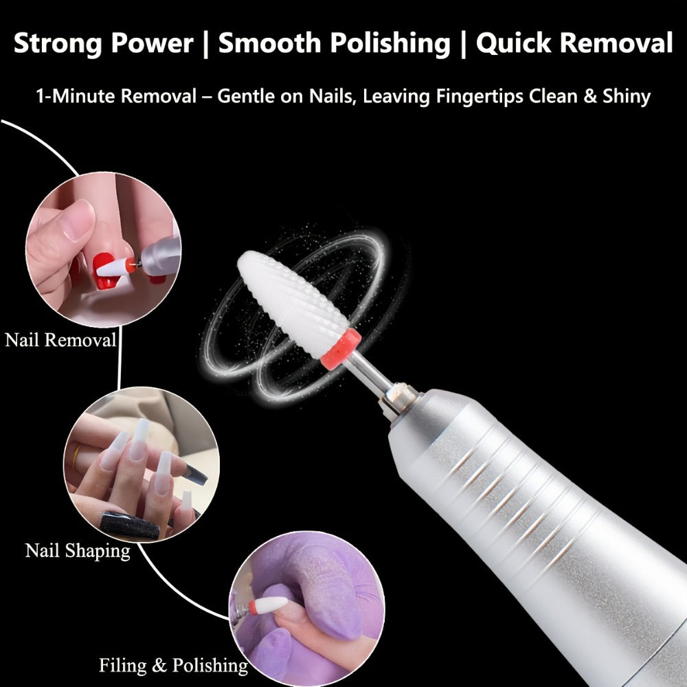 Electric Nail Drill 35000 RPM USB Rechargeable Pen with Digital Display and Three Color Options — image 13