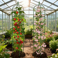Plant Trellis 2 Pack 6ft Adjustable Rustproof Climbing Support Cage — image 1