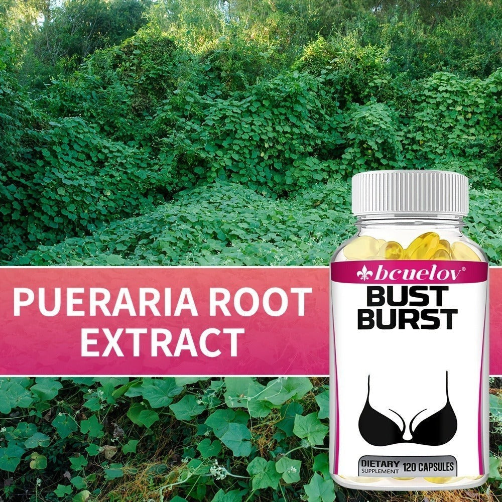 Pueraria Mirifica Breast Enhancement Capsules 120ct, Natural Phytoestrogen Formula for Women, Supports Bust Firmness — image 
