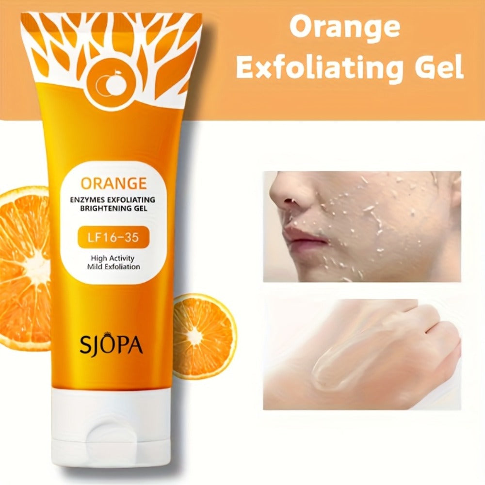 Exfoliating Face Gel 100g - Orange Vitamin C Salicylic Acid Pore Cleansing Physical Exfoliant — image 8