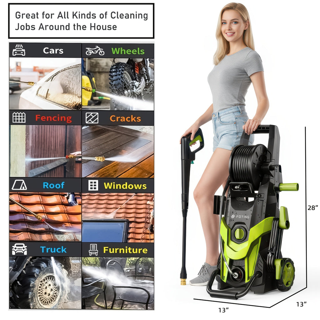Electric Pressure Washer High PSI for Garden, Patio and Yard Use, with the Listed Configuration — image 4