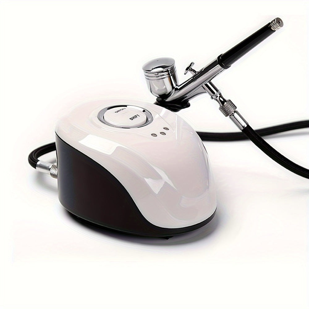 Mini Air Compressor and Airbrush Kit with White or Red 19B Model Options and 120 x 90 x 70 mm Pictured Base — image 4
