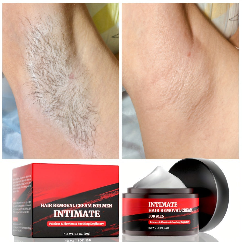 Hair Removal Cream for Men 50g Black Jar with One Two or Three Pack Options for Chest and Back Grooming — image 10
