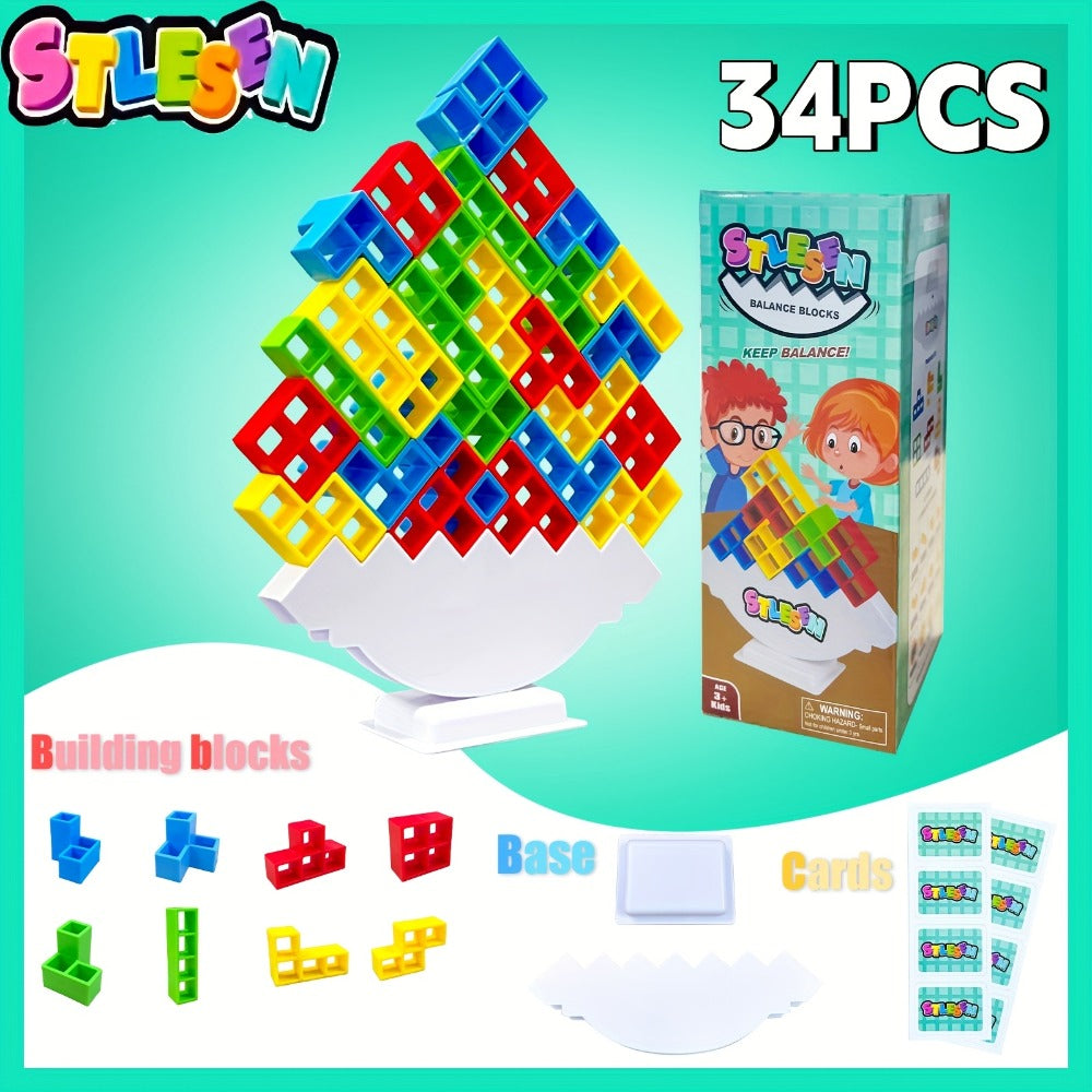 Balancing Stacking Blocks Game Set with the Listed Color, Size or Set Options for Everyday Use — image 7