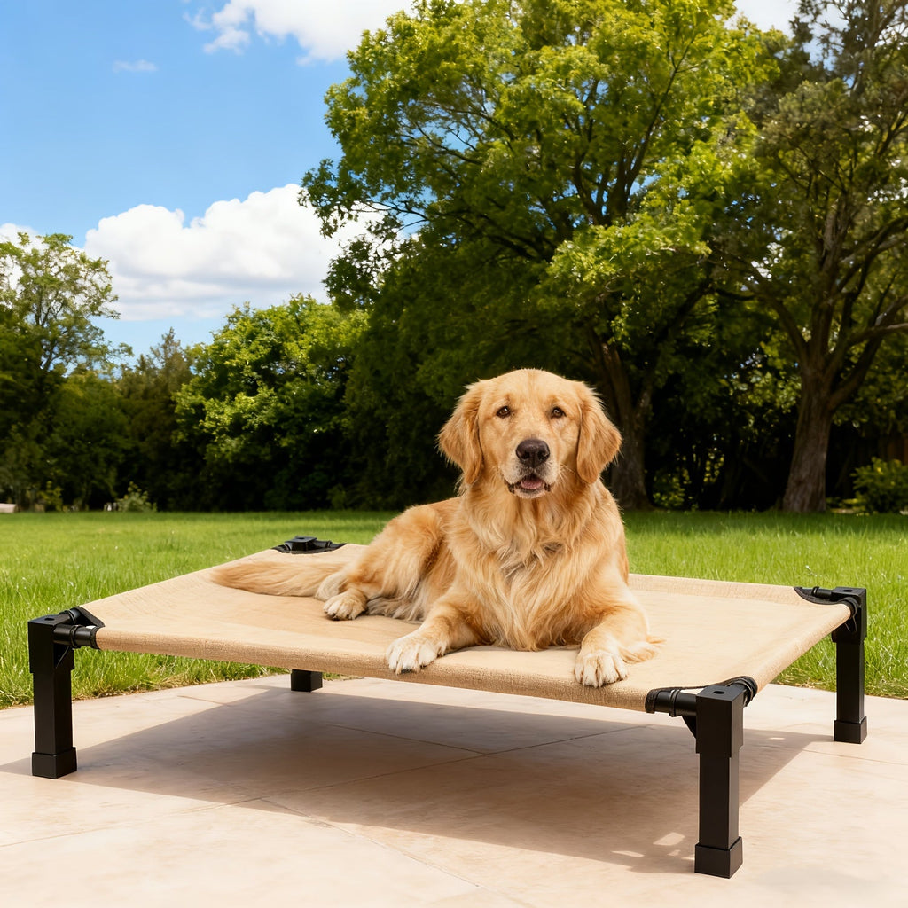 Elevated Mesh Dog Cot Bed with Folding-Leg Frame, Seven Colors and Four Labeled Sizes from 35 to 60 Inches — image 10