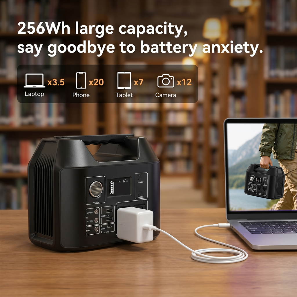 Portable Power Station with 146Wh or 300W Source Configurations, AC, DC, USB and LED Light — image 14