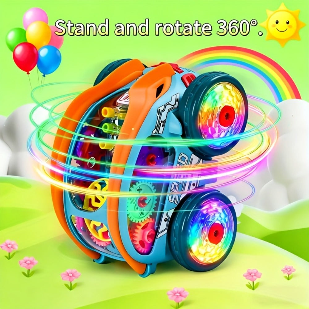 Dump Truck Toy Car with Colorful LED Lights & Music, Auto Rolling Construction Vehicle Toy for Toddlers Kids Ages 2+ — image 