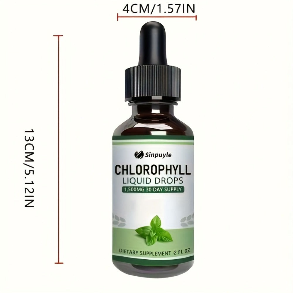 Chlorophyll Liquid Drops, Immune Support, Internal Deodoriser & Skin Health Supplement, Natural Mint Flavour — image 10