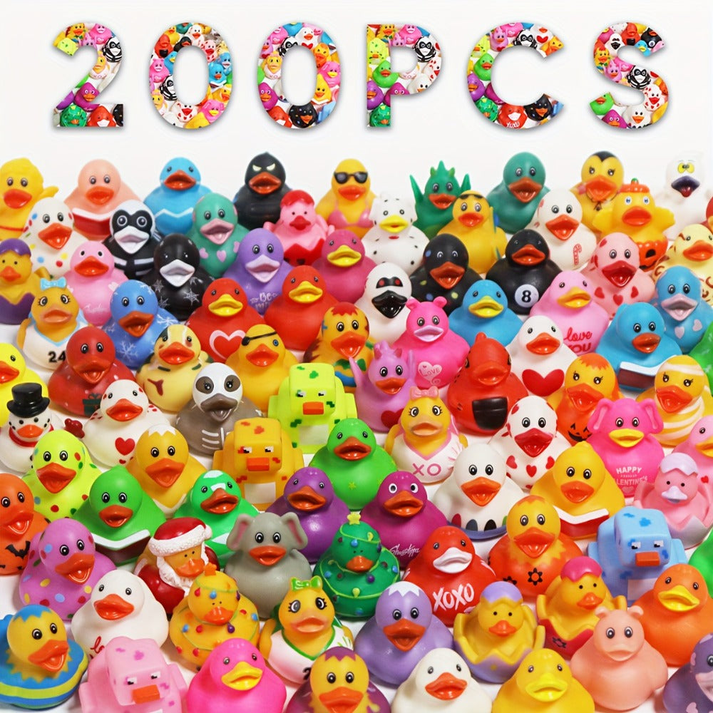 Mini Rubber Ducks Bulk Set, 2" Floating Bath Toy Variety for Kids, Cute Assorted Ducks for Bath Time — image 8