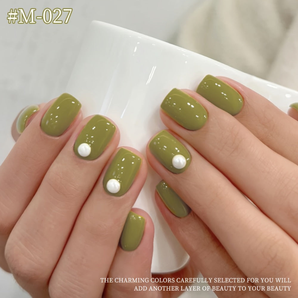 Gel Nail Polish Set with XEIJAYI Label, 9 Green Forest Colors in 0.51oz Photo Frame Bottles — image 8